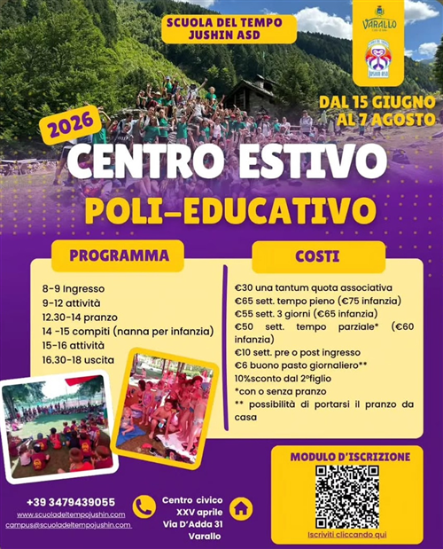 Centro estivo poli-educativo 2026