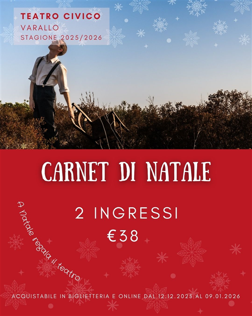 Promozione natalizia per due spettacoli a scelta della stagione teatrale